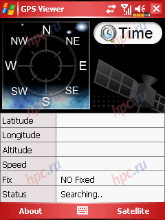 Glofiish M700: GPS Viewer