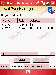 Glofiish M700: Bluetooth-�����