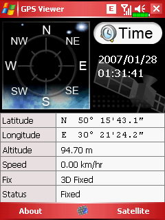 Glofiish M700. GPS Viewer
